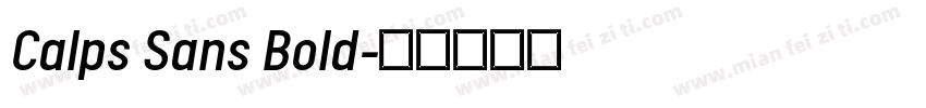 Calps Sans Bold字体转换